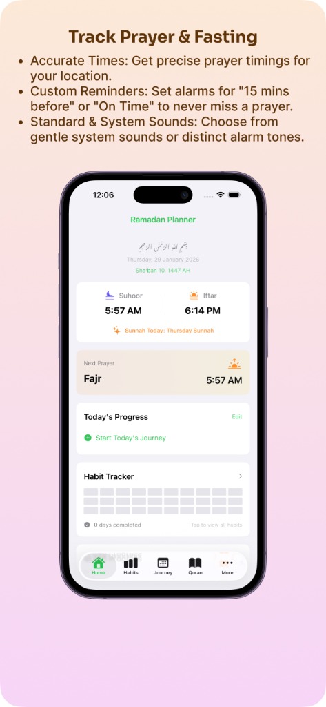 Ramadan Planner Dashboard